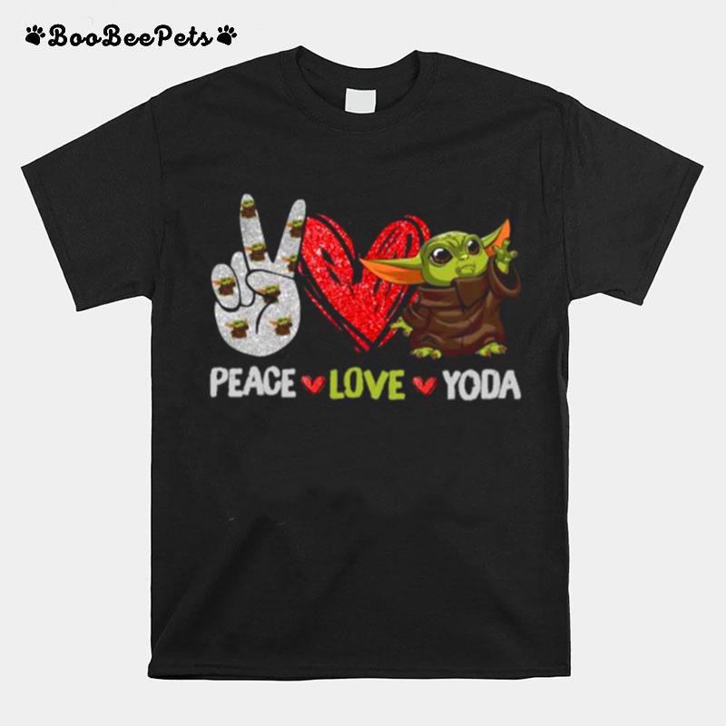 Peace Love Baby Yoda T-Shirt