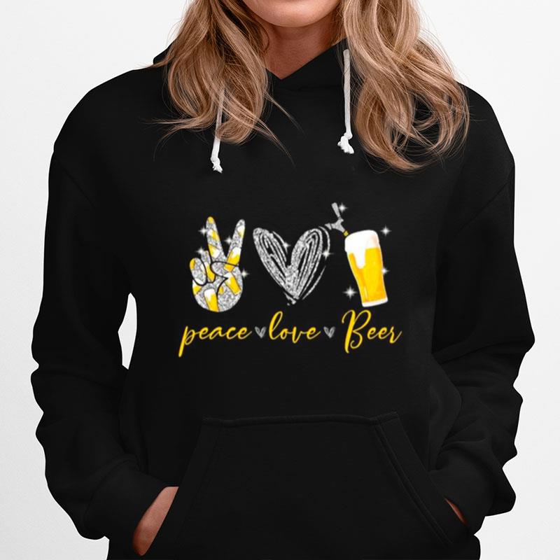 Peace Love Beer Hoodie