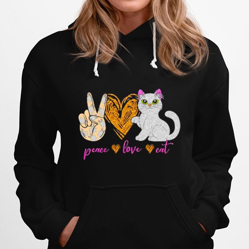 Peace Love Cat Hoodie