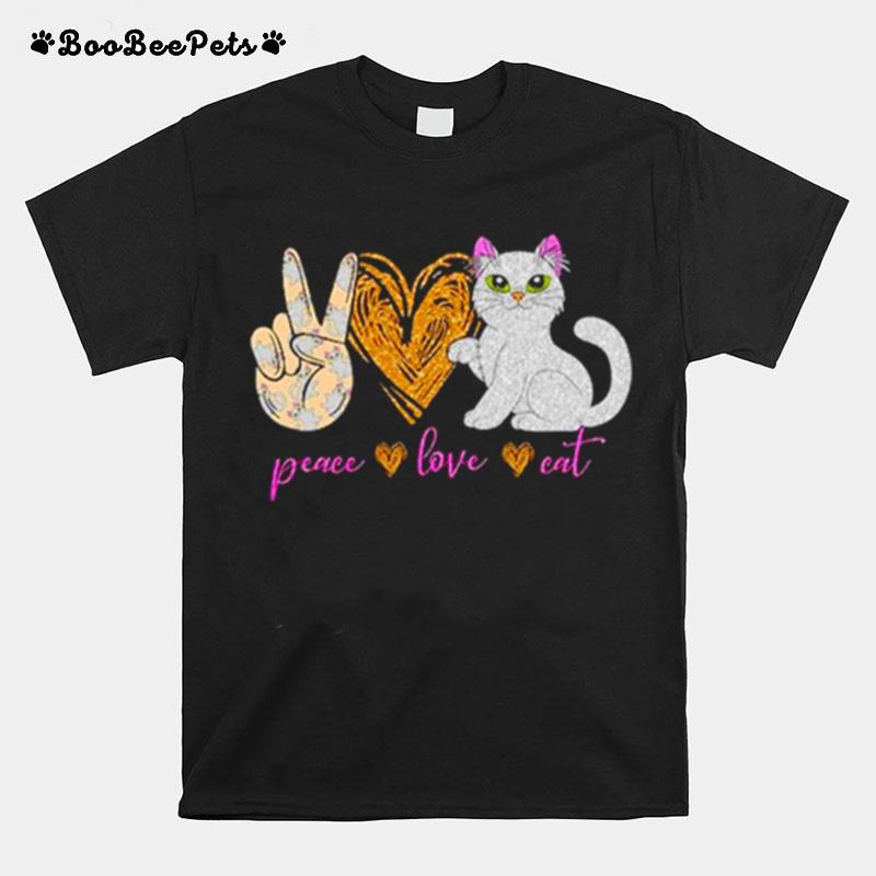 Peace Love Cat T-Shirt