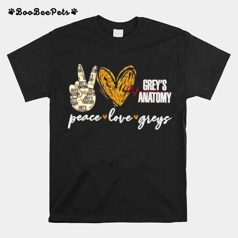 Peace Love Greys Anatomy T-Shirt