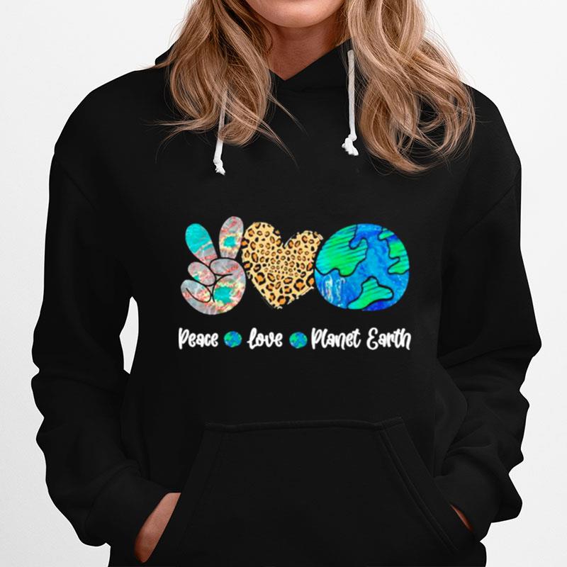 Peace Love Planet Earth Hoodie