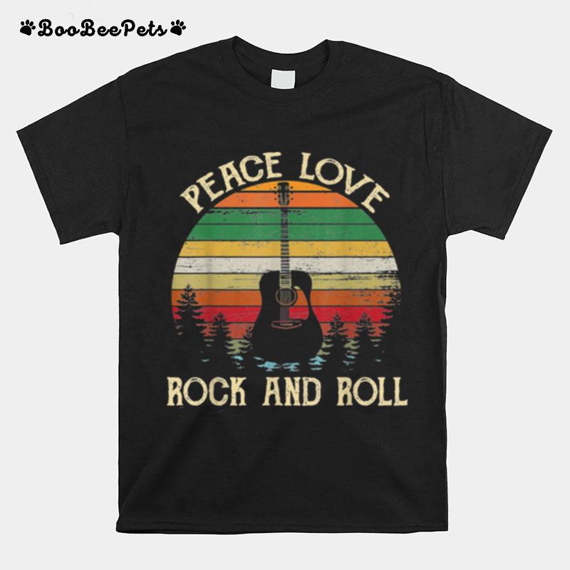 Peace Love Rock And Roll T-Shirt