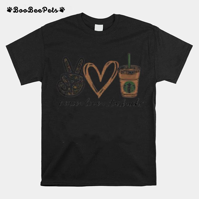 Peace Love Starbucks T-Shirt