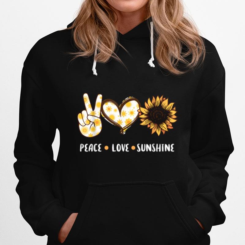 Peace Love Sunshine Sunflower Outfit Hoodie