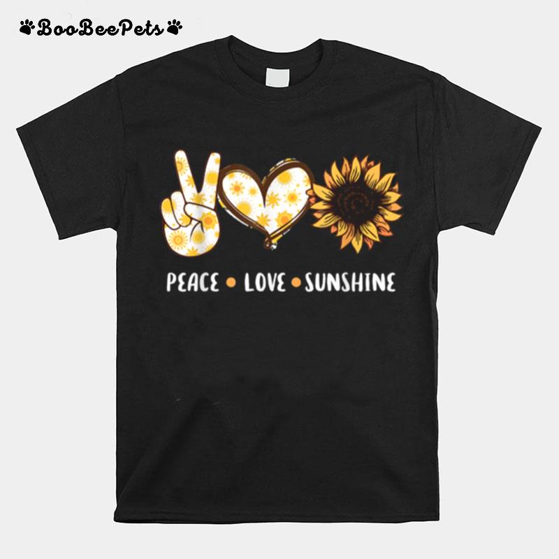 Peace Love Sunshine Sunflower Outfit T-Shirt