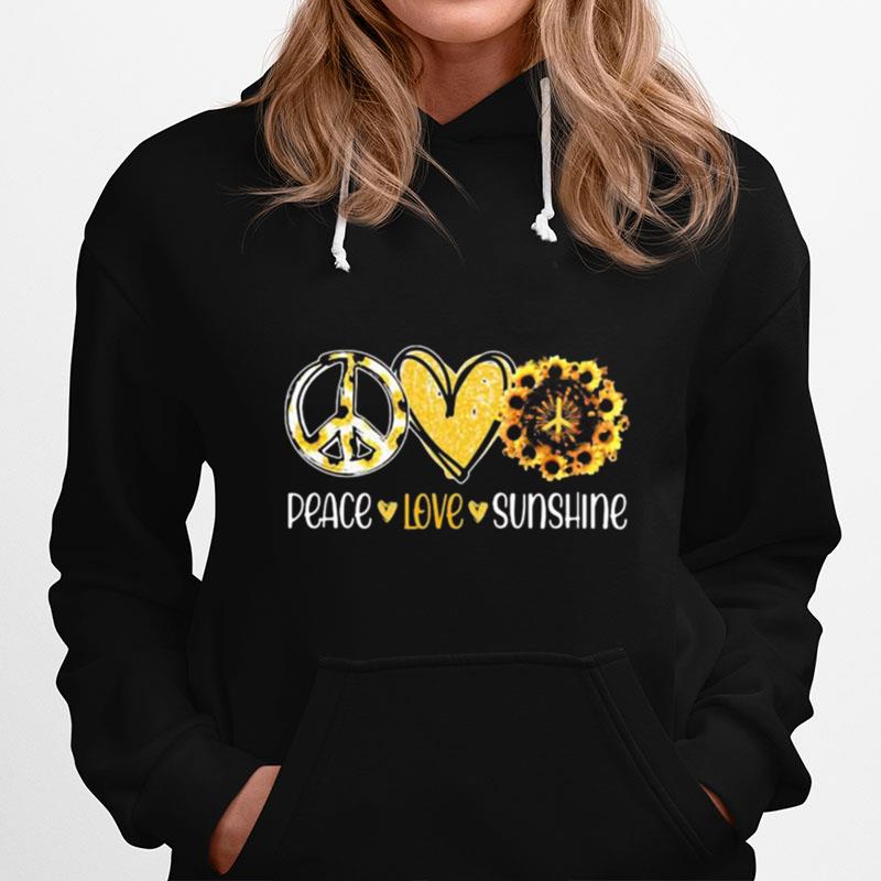 Peace Love Sunshine Sunflowers Hoodie