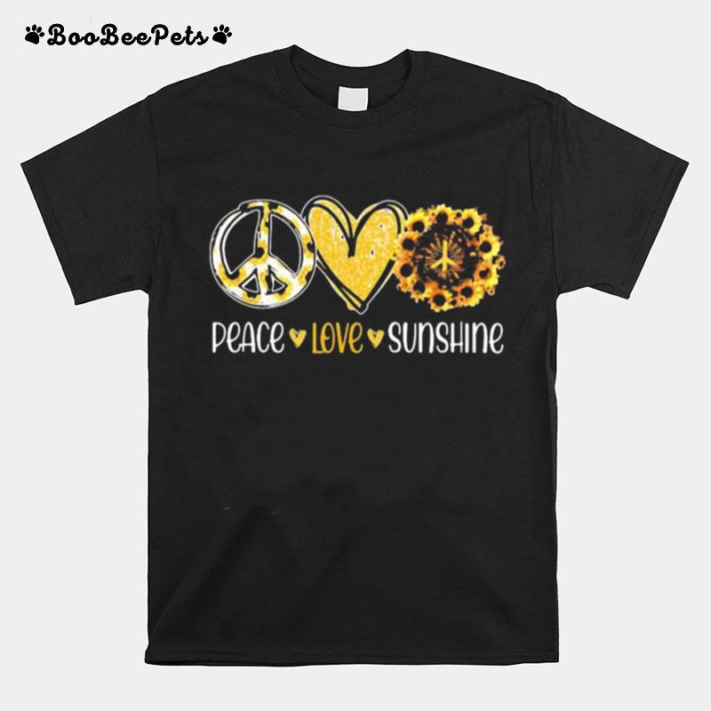 Peace Love Sunshine Sunflowers T-Shirt
