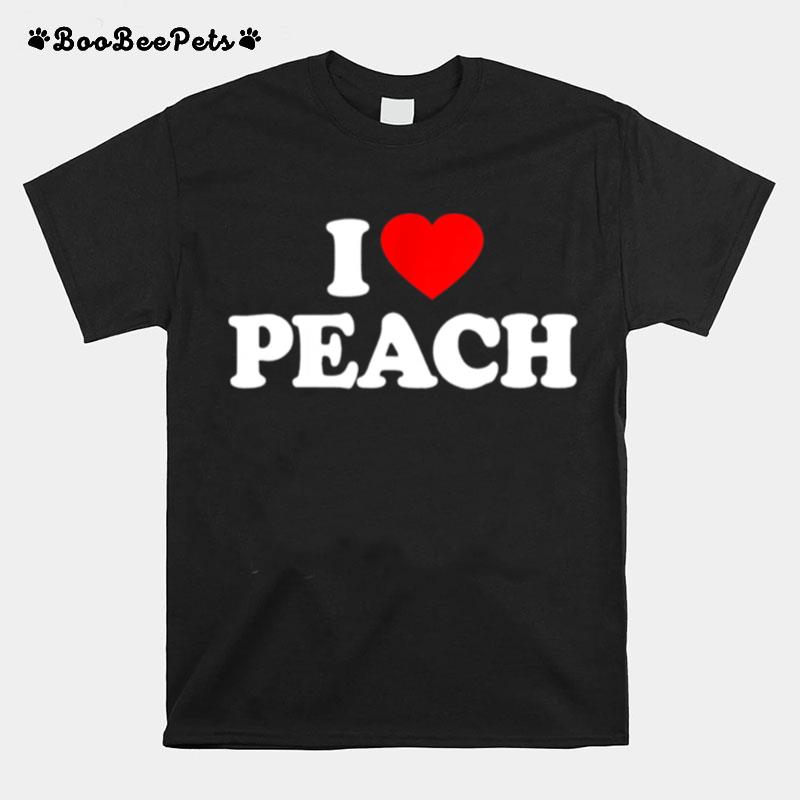 Peach Love Heart T-Shirt