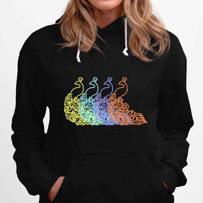 Peacock Retro Animal Hoodie