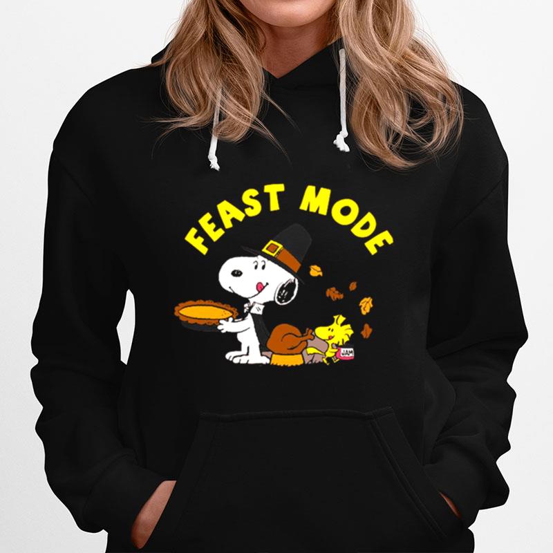 Peanuts Feast Mode Thanksgiving Snoopy And Woodstock Hoodie