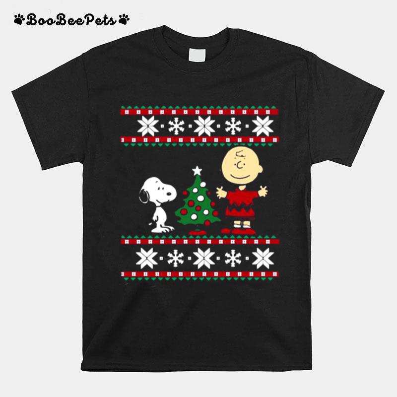 Peanuts Snoopy And Charlie Ugly Christmas T-Shirt