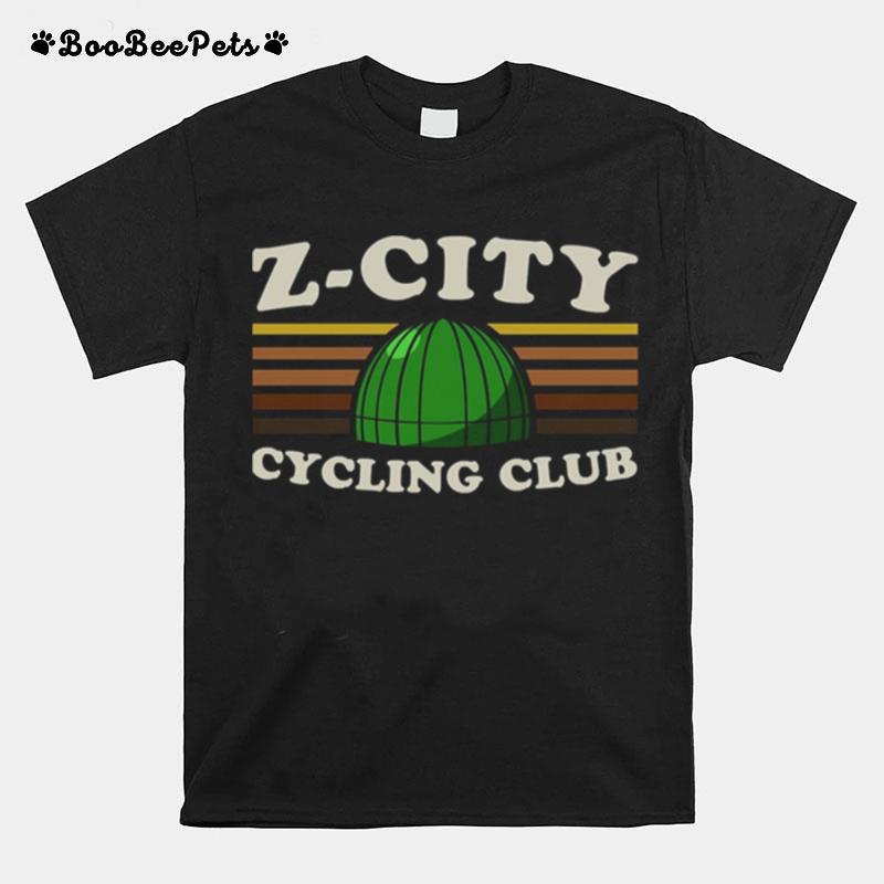 Pedal Hard To Avoid Monsters Z City Cycling Club T-Shirt