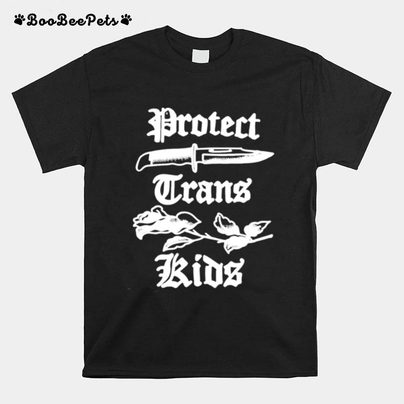 Peggy Flanagan Wearing Protect Trans Kids T-Shirt