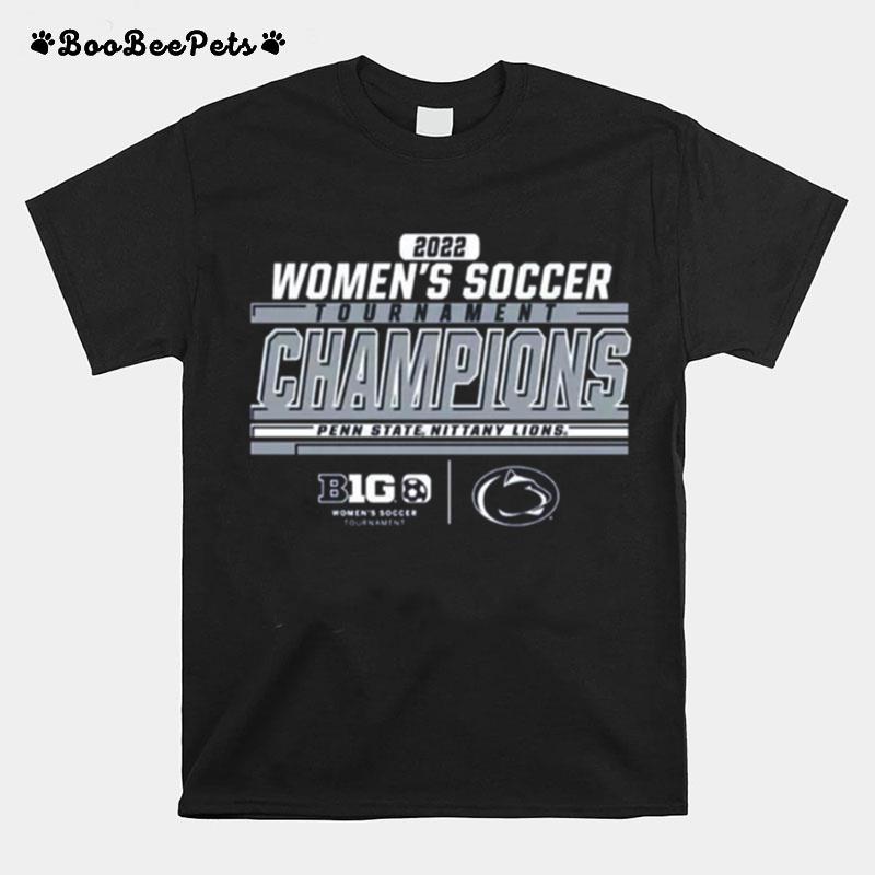 Penn State Nittany Lions 2022 Big Ten Womens Soccer Conference Tournament Champions Locker Room T-Shirt