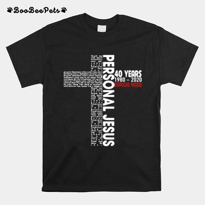 Personal Jesus Lyrics 50 Years Depeche Mode T-Shirt