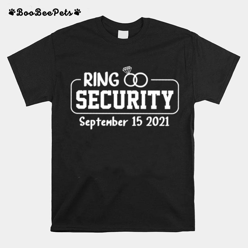 Personalized Ring Security Ring Bearer Outfit Wedding Day T-Shirt