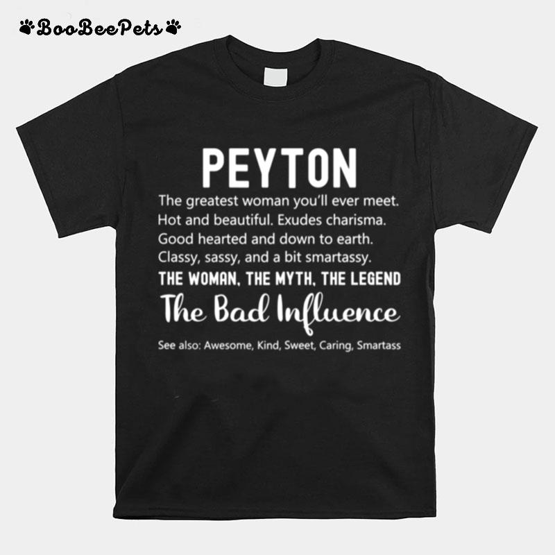 Peyton Gift Birthday Personalized Name For Peyton T-Shirt