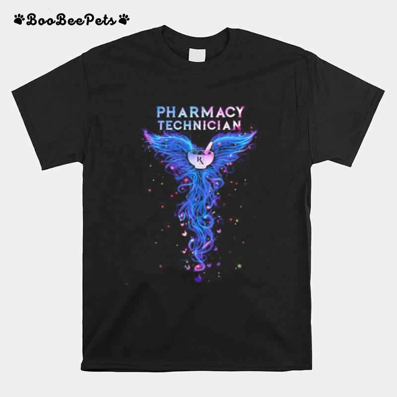 Pharmacy Technician With Angel Wings T-Shirt