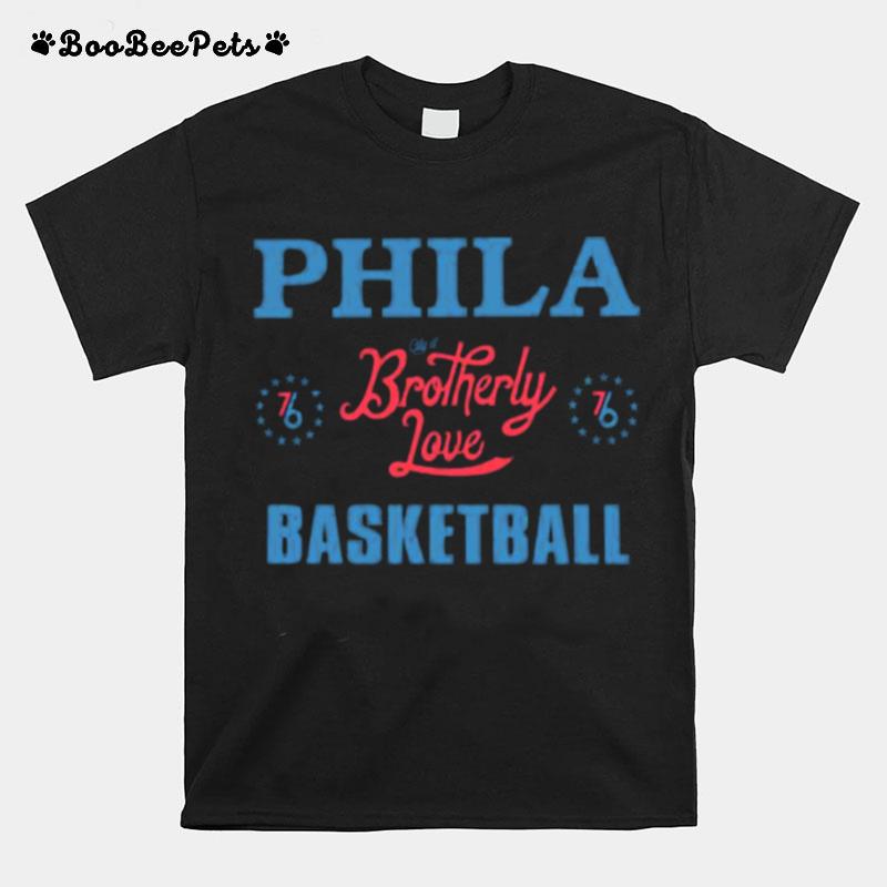 Philadelphia 76Ers 47 2023 City Edition Backer Franklin T-Shirt