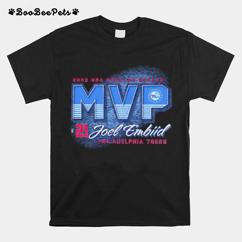 Philadelphia 76Ers Joel Embiid Mvp 2023 Nba Regular Season T-Shirt