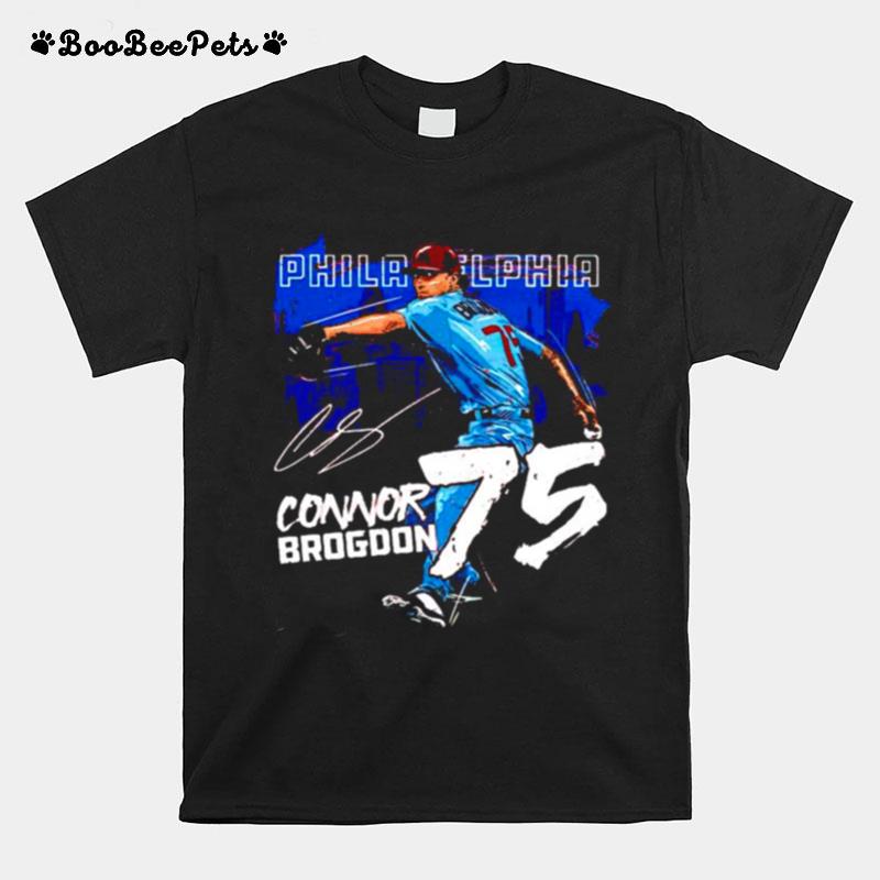 Philadelphia Baseball Connor Brogdon 75 Signature T-Shirt