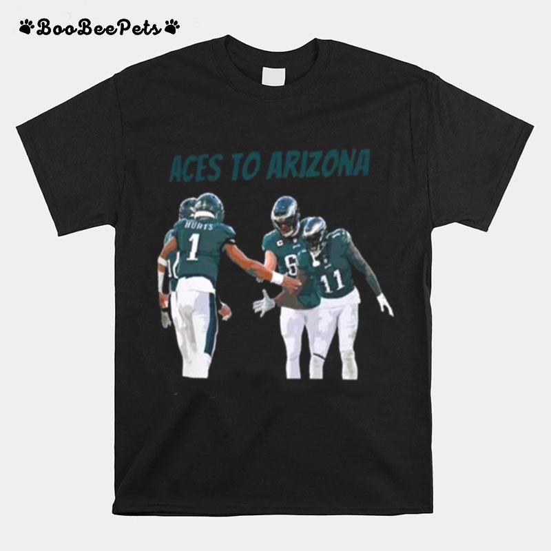 Philadelphia Eagles Aces To Arizona Super Bowl Lvii T-Shirt