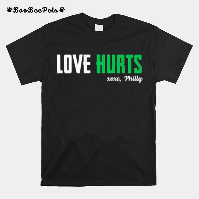 Philadelphia Eagles Love Hurts Xoxo Philly T-Shirt