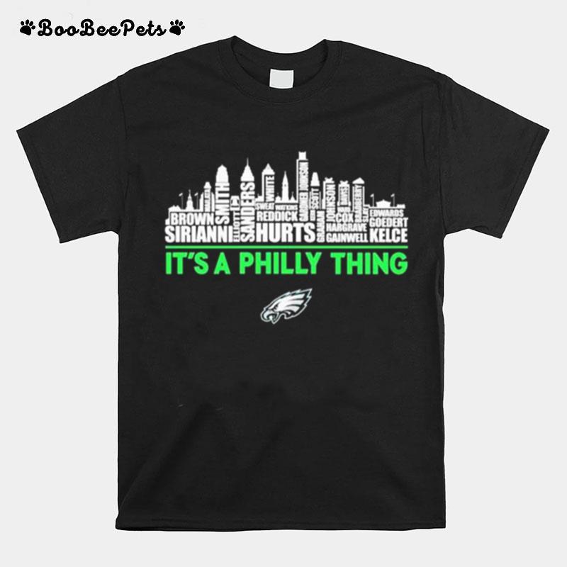Philadelphia Eagles Team Name Skyline Its A Philly Thing 2023 T-Shirt