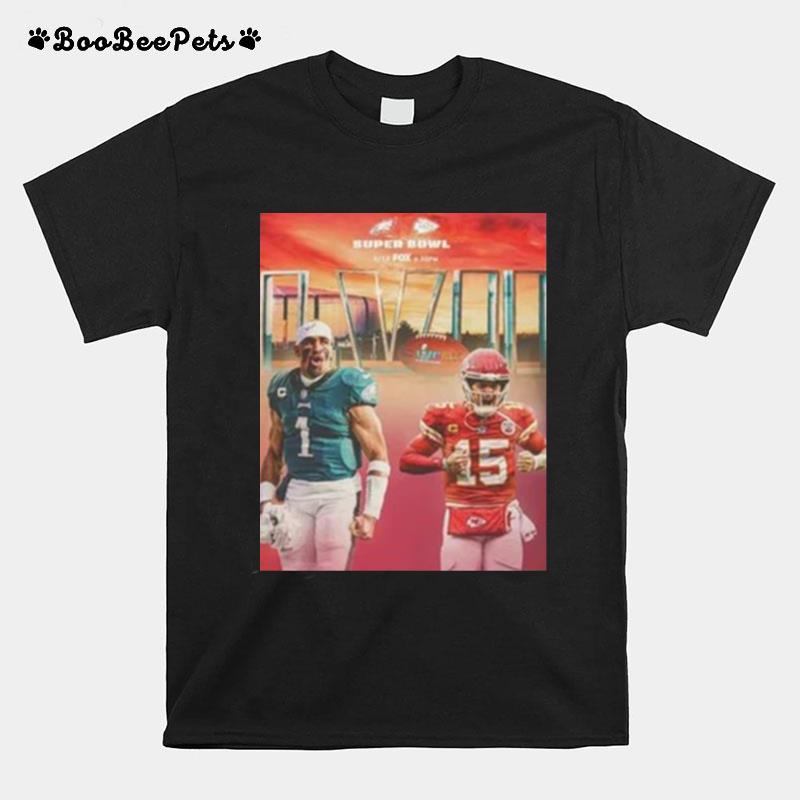 Philadelphia Eagles Vs Kansas City Chiefs Super Bowl Lvii T-Shirt