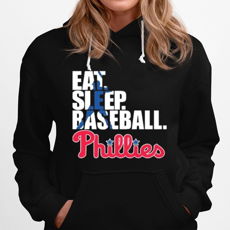 Philadelphia Phillies Eat Sleep Baseball Hoodie