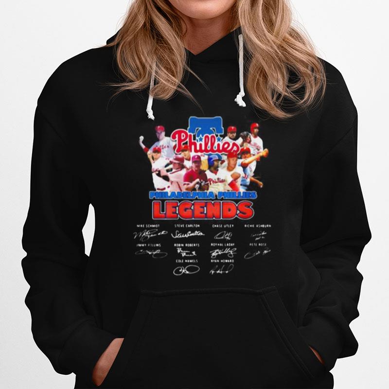 Philadelphia Phillies Legends Baseball Signatures Hoodie