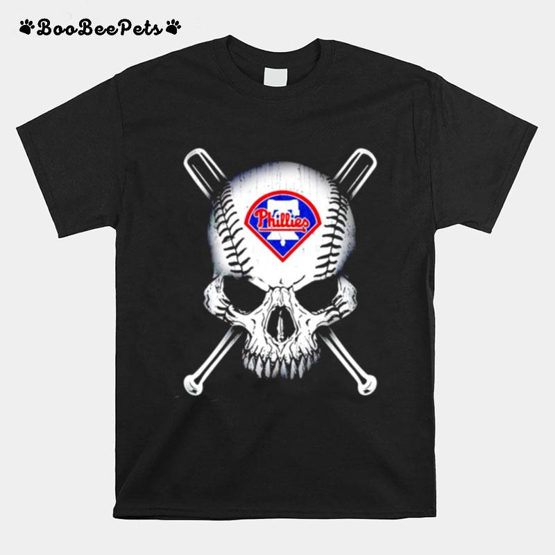 Philadelphia Phillies Skull T-Shirt