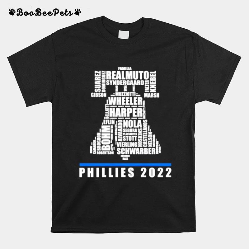 Philadelphia Phillies Team Name Logo Phillies 2022 T-Shirt
