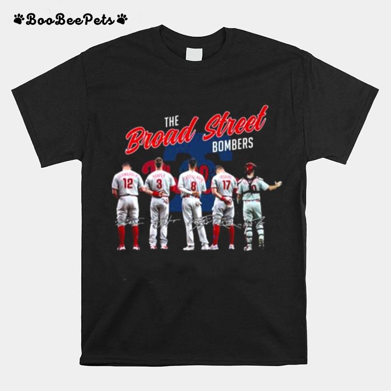 Philadelphia Phillies The Broad Street Bombers Signatures 2022 T-Shirt