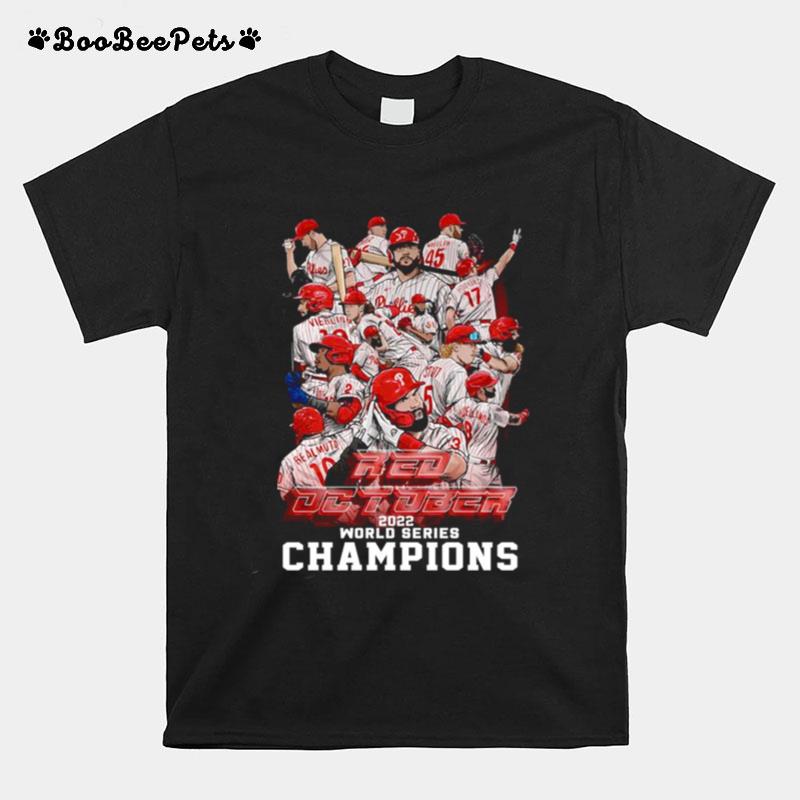 Philadelphia Phillies The Red October Baseball Team World Series 2022 Champions T-Shirt