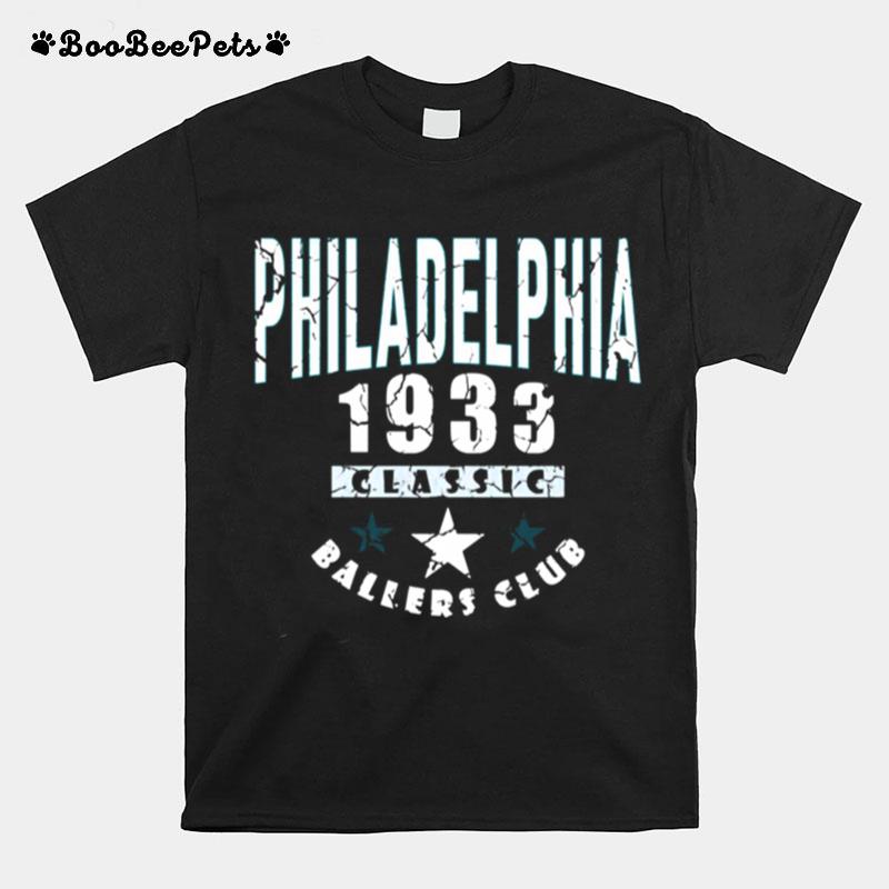 Philadelphia Pro Football 1933 Ballers Clubs T-Shirt