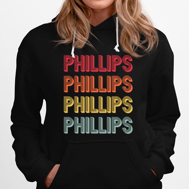 Phillips Surname Vintage Birthday Reunion Hoodie