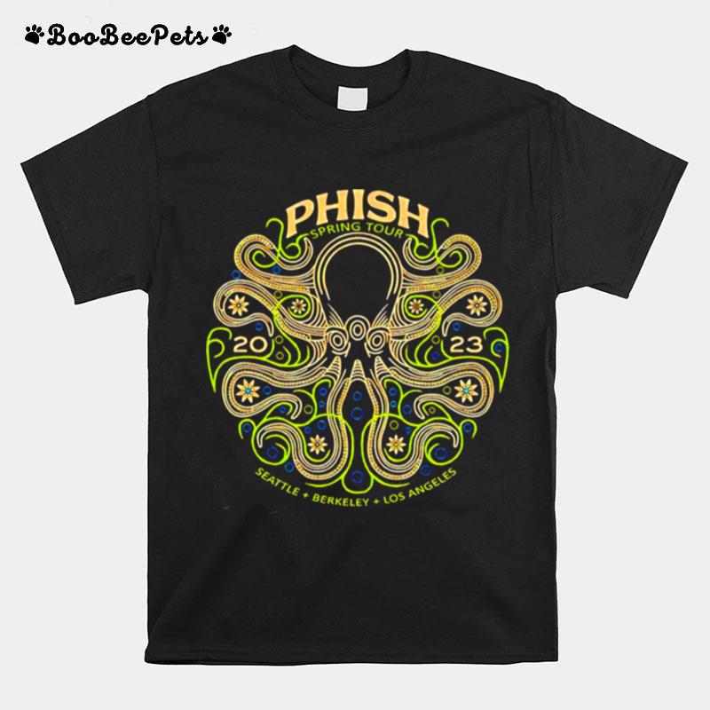 Phish Spring Seattle Berkeley Los Angeles Logo T-Shirt