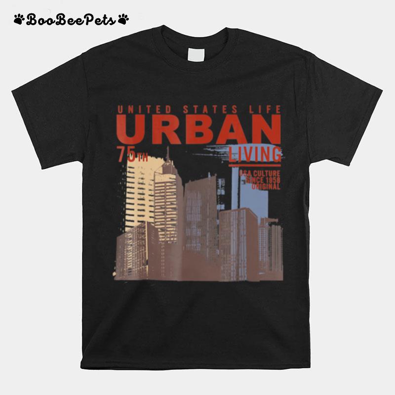 Photography Retro Urban United States City Scene T-Shirt
