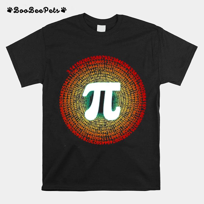 Pi Day Spiral Pi Math Gift For Pi Day T-Shirt