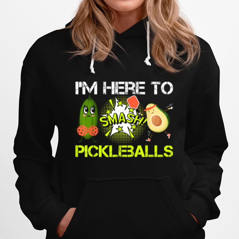 Pickleball Funny Avocado Fun Pickleball Hoodie