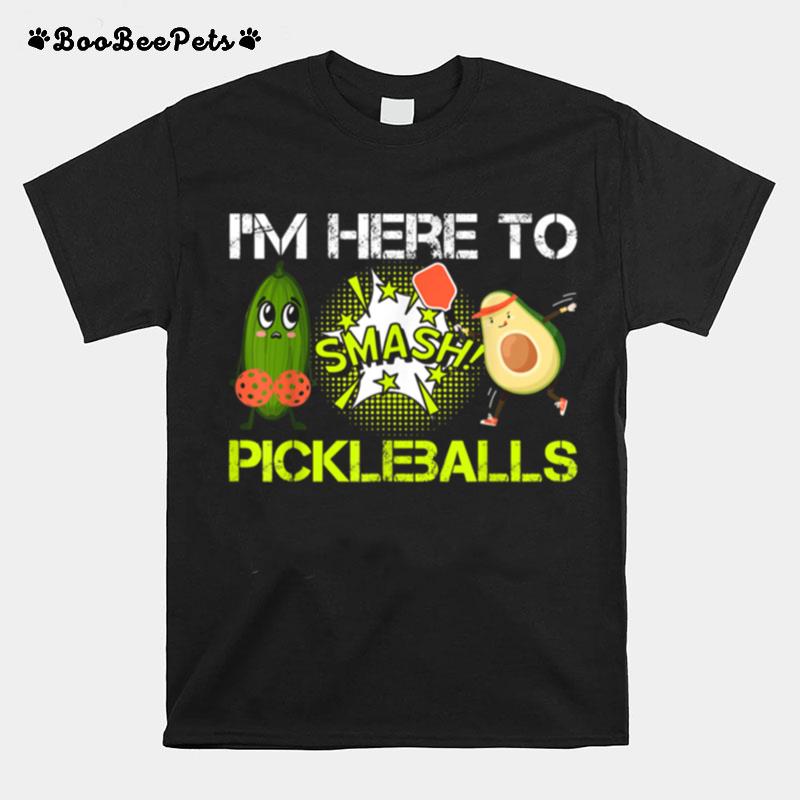 Pickleball Funny Avocado Fun Pickleball T-Shirt