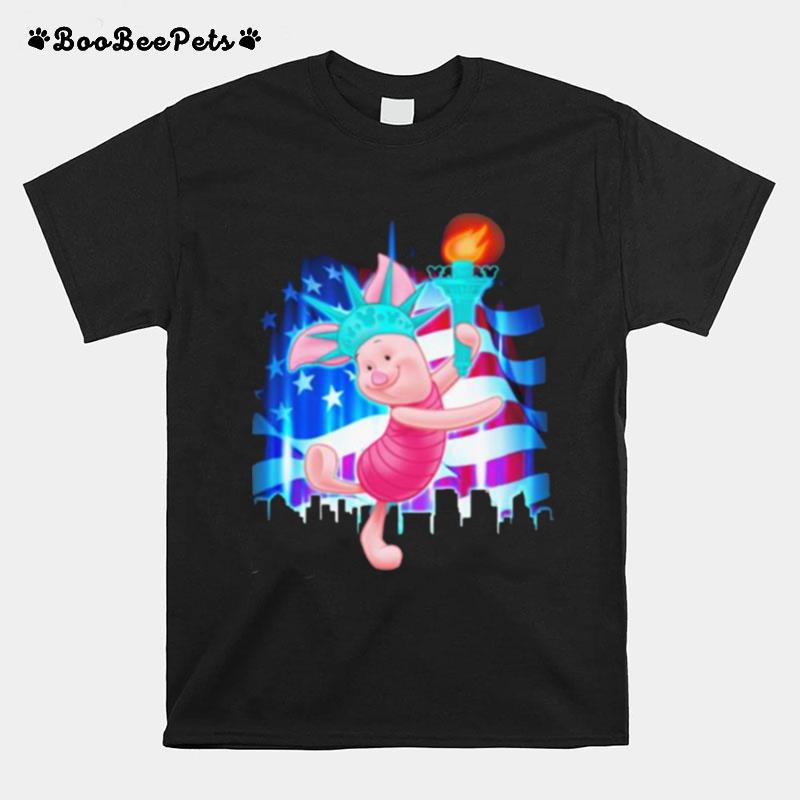 Piglet 4Th Of July Independence T-Shirt