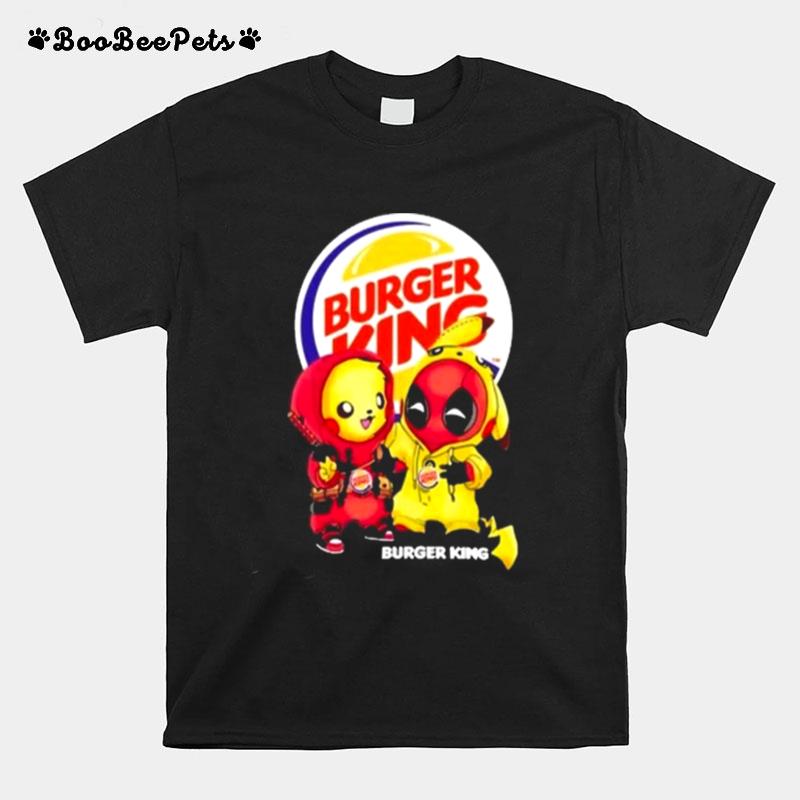 Pikachu And Deadpool Burger King T-Shirt
