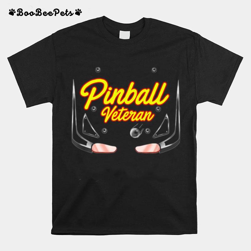 Pinball Veteran Arcade Games Players T-Shirt