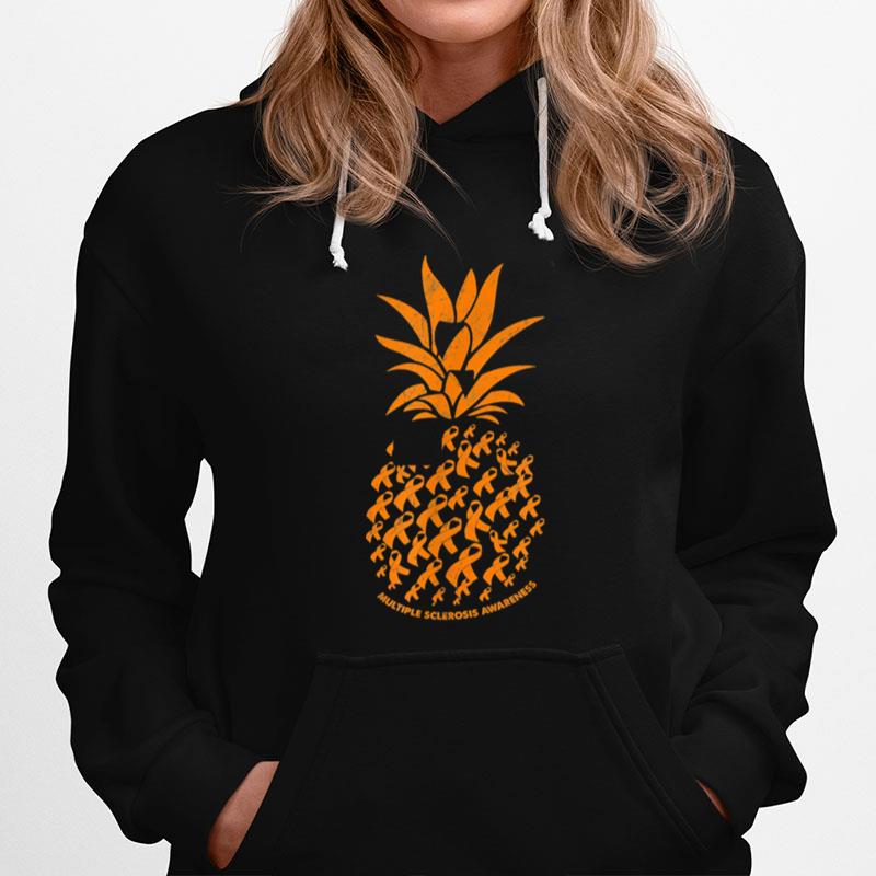 Pineapple Multiple Sclerosis Awareness Costume Ribbon Hoodie