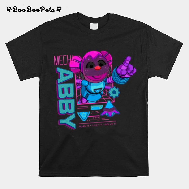 Pink Design Sesame Street Mecha Builders Abby Cadabby T-Shirt