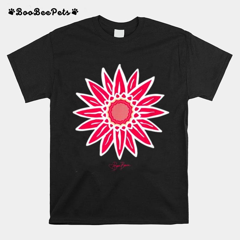 Pink Sunflower Stunner No 904 Flower Art Design T-Shirt
