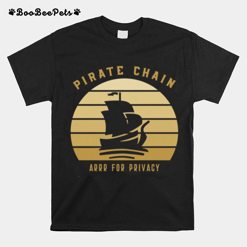 Pirate Chain Arrr For Privacy Crypto Currency T-Shirt